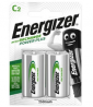 Energizer Rechargeable Power Plus C Batteries - Pack of 2
