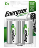 Energizer Rechargeable Power Plus D Batteries - Pack of 2