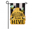 Evergreen Flag Welcome to Our Hive Garden Applique Flag - 12.5 x 18 Inches Outdoor Decor for Homes a