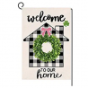 Favensen Spring Flags Home Sweet Home Garden Flags Summer Flag Vintage Black White Flags Welcome Fla