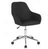 Flash Furniture Cortana Home and Office Mid-Back Chair in Black Fabric