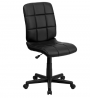 Flash Furniture Mid-Back Black Quilted Vinyl Swivel Task Office Chair