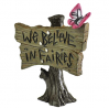Georgetown Home & Garden Miniature Butterfly Sign We Believe in Fairies Garden Decor