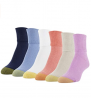 Gold Toe Women's Classic Turn Cuff Socks, 6 Pairs