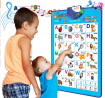 Just Smarty Electronic Interactive Alphabet Wall Chart, Talking ABC & 123s & Music Poster, Best Educ