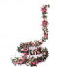 Miracliy 5 Pack 41 FT Fake Rose Vine Flowers Plants Artificial Flower Hanging Rose Ivy Home Hotel Of