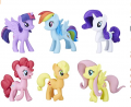 My Little Pony Toys Meet the Mane 6 Ponies Collection (Amazon Exclusive) Brown/a, 3 inches