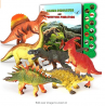 Olefun Dinosaur Toys for 3 Years Old & Up - Dinosaur Sound Book & 12 Realistic Looking Dinosaurs Fig