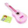 Pink Guitar With Flowers