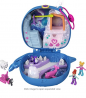 Polly Pocket Freezin' Fun Narwhal Compact with Fun Reveals, Micro Polly and Lila Dolls, Husky Dog & 
