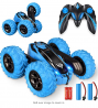 Remote Control car,2.4GHz Electric Race Stunt Car,Double Sided 360° Rolling Rotating Rotation, LED 
