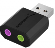 Sabrent USB External Stereo Sound Adapter for Windows and Mac. Plug and Play No Drivers Needed. (AU-