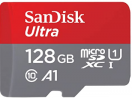 SanDisk 128GB Ultra MicroSDXC UHS-I Memory Card with Adapter - 120MB/s, C10, U1, Full HD, A1, Micro 