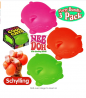 Schylling NeeDoh Cool Cats The Groovy Glob! Squishy, Squeezy, Stretchy Stress Balls Green, Orange & 