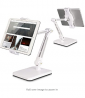 Tablet Stand and Holder Adjustable, Tablet Holder for Desk, Foldable iPad Holder Stand 360° Swivel 