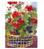 Toland Home Garden 119136 Geranium Basket 12.5 x 18 Inch Decorative, Garden Flag (12.5