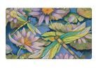 Toland Home Garden Water Lilies and Dragonflies 18 x 30 Inch Decorative Floor Mat Flower Lily Pond D