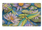 Toland Home Garden Water Lilies and Dragonflies 18 x 30 Inch Decorative Floor Mat Flower Lily Pond D