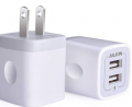 USB Wall Charger, Charger Adapter, Ailkin 2-Pack 2.1Amp Dual Port Quick Charger Plug Cube for iPhone