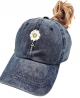Waldeal Women's Adjustable Blessed Faith Ponytail Hat Vintage Washed Baseball Cap
