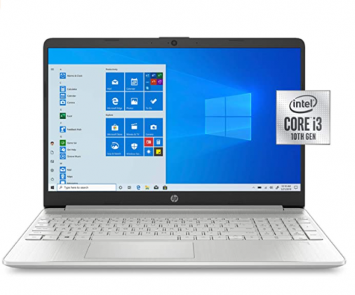 2021 Newest HP 15.6” HD Screen Laptop, 10th Generation Intel Core i3-1005G1 Dual-Core Processor, 8 GB DDR4 RAM, 256 GB PCIe NVMe M.2 SSD, Intel UHD Gr