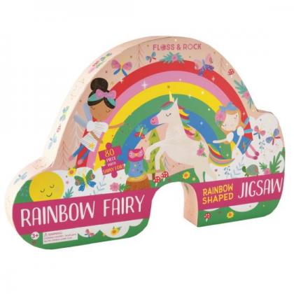 80pc Shaped Rainbow Fairy Puzzle