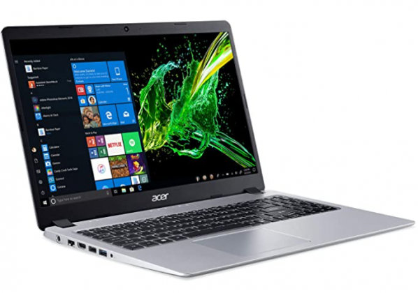 Acer Aspire 5 Slim Laptop, 15.6 inches Full HD IPS Display, AMD Ryzen 3 3200U, Vega 3 Graphics, 4GB DDR4, 128GB SSD, Backlit Keyboard, Windows 10 in S
