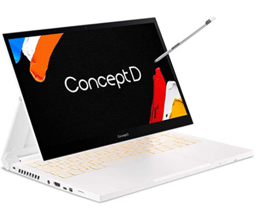 Acer ConceptD 3 Ezel CC314-72G-72SX Convertible Creator Laptop, Intel i7-10750H, GeForce GTX 1650 Max-Q, 14