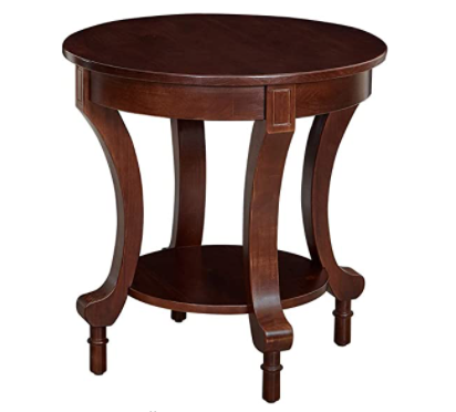 Amazon Brand – Ravenna Home Traditional Solid Pine End Table, 24