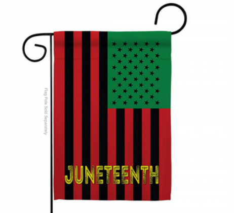 Americana Home & Garden Juneteenth American Garden Flag Support Awareness Afro United State Black Lives Matter House Decoration Banner Small Yard Gift