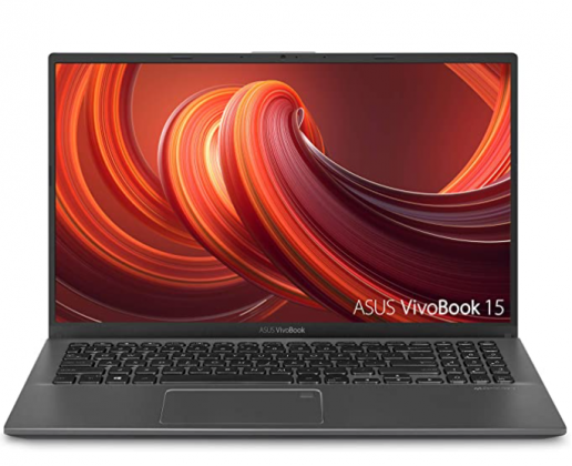 ASUS VivoBook 15 Thin and Light Laptop- 15.6” Full HD, Intel i5-1035G1 CPU, 8GB RAM, 512GB SSD, Backlit KeyBoard, Fingerprint, Windows 10- F512JA-AS54