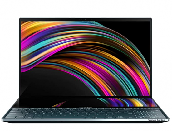 ASUS ZenBook Pro Duo UX581 Laptop, 15.6” 4K UHD NanoEdge Touch Display, Intel Core i9-10980HK, 32GB RAM, 1TB PCIe SSD, GeForce RTX 2060, ScreenPad Plu