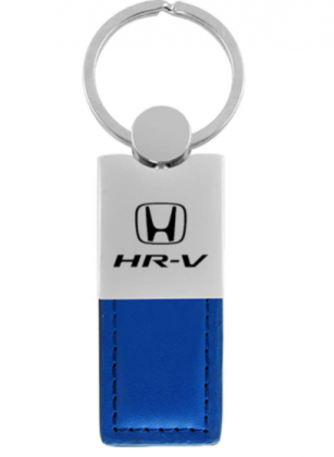 Au-Tomotive Gold, INC. Honda HR-V Blue Leather Key Ring