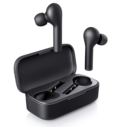 AUKEY True Wireless Earbuds, Bluetooth 5 Headphones in Ear with Charging Case, Hands-Free Headset with Mic, Touch Control, 35 Hours Playback for iPhon