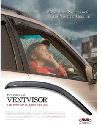 Auto Ventshade 94242 Original Ventvisor Side Window Deflector Dark Smoke, 4-Piece Set for 2010-2018 Toyota 4Runner