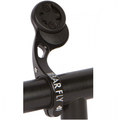 Bar Fly 4 Prime Aluminum Bicycle Accessory Mount, Black, adjustable reach for large and small Computers - Garmin, Wahoo, Polar, Bryton, Cateye, Mio, J