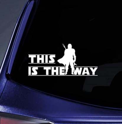 Bargain Max Decals This is The Way Bounty Hunter Sticker Decal Notebook Car Laptop 5.5