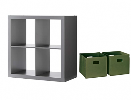 Better Homes and Gardens Bookshelf Square Storage Cabinet 4-Cube Organizer