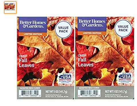 Better Homes and Gardens Crisp Fall Leaves Scented Wax Cubes 5oz - 2-Pack