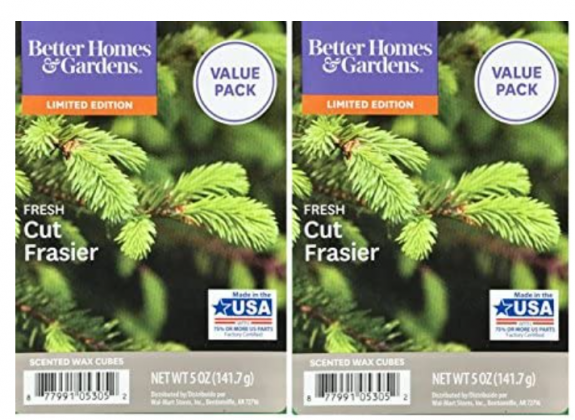 Better Homes and Gardens Fresh Cut Frasier Scented Wax Cubes 5oz - 2-Pack