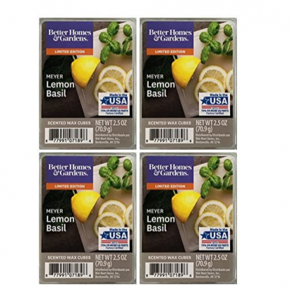 Better Homes and Gardens Meyer Lemon Basil Scented Wax Cubes - 4-Pack