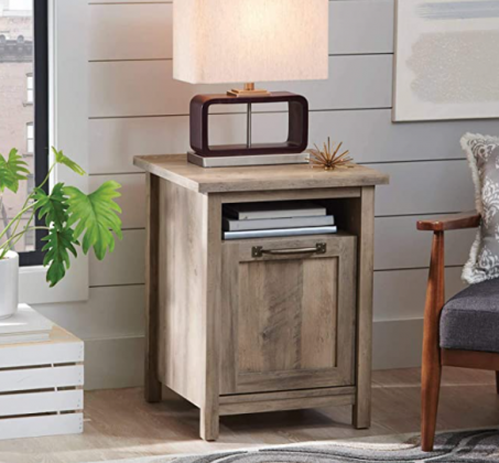 Better Homes and Gardens Modern Farmhouse Side Table/Nightstands, Rustic Gray Finish