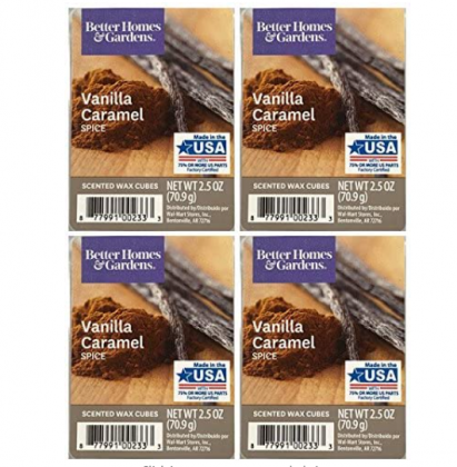 Better Homes and Gardens Vanilla Caramel Spice Wax Cubes - 4-Pack
