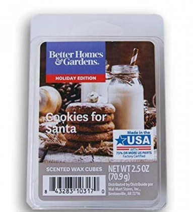 Better Homes & Gardens Cookies for Santa 2018 Limited Edition Wax Cubes