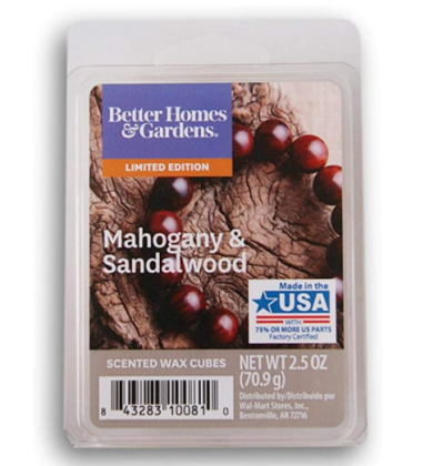 Better Homes & Gardens Mahogany and Sandalwood 2018 Limited Edition Wax Cubes