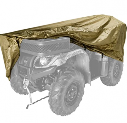 Black Boar Large ATV Cover (up to 450cc) Protect Your ATV from Rain, Snow, Dirt, Debris and Damaging UV Rays While in Storage (Olive) (66018)