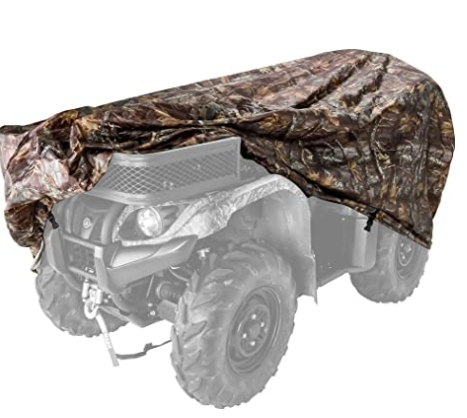Black Boar Large (up to 450cc) Protect Your ATV from Rain, Snow, Dirt, Debris, Damaging UV Rays While in Storage (Jungle Camo) (66019)