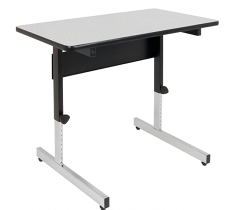Calico Designs Adapta Height Adjustable Office Desk, All-Purpose Utility Table, Sit to Stand up Desk Home Computer Desk, 23