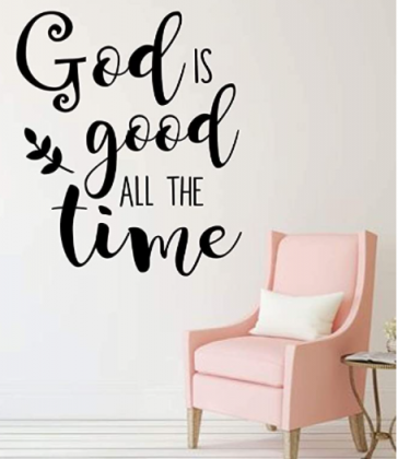Christian Vinyl Wall Decal | God is Good All The Time | Religous Home Decor | Church Decoration | Small and Large Sizes Available