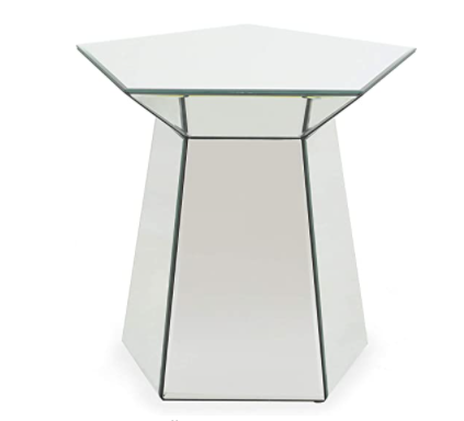 Christopher Knight Home Andre Modern Pentagon Accent Table with Mirrored Finish